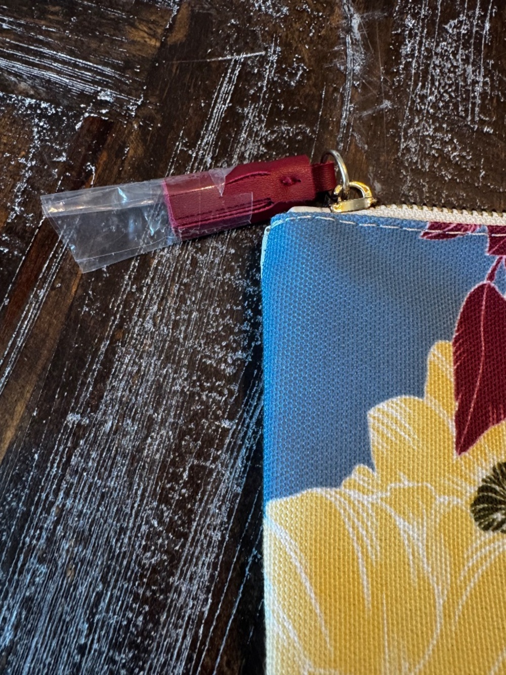 Rachel Pally Floral Canvas Zip Pouch Bag NWT - Picture 3 of 7